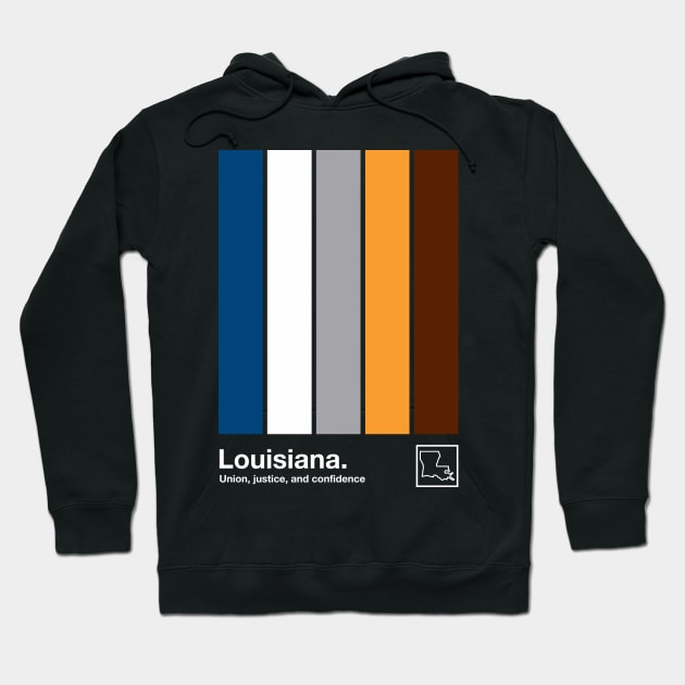 Louisiana State Flag  // Original Minimalist Artwork Poster Design Hoodie by DankFutura